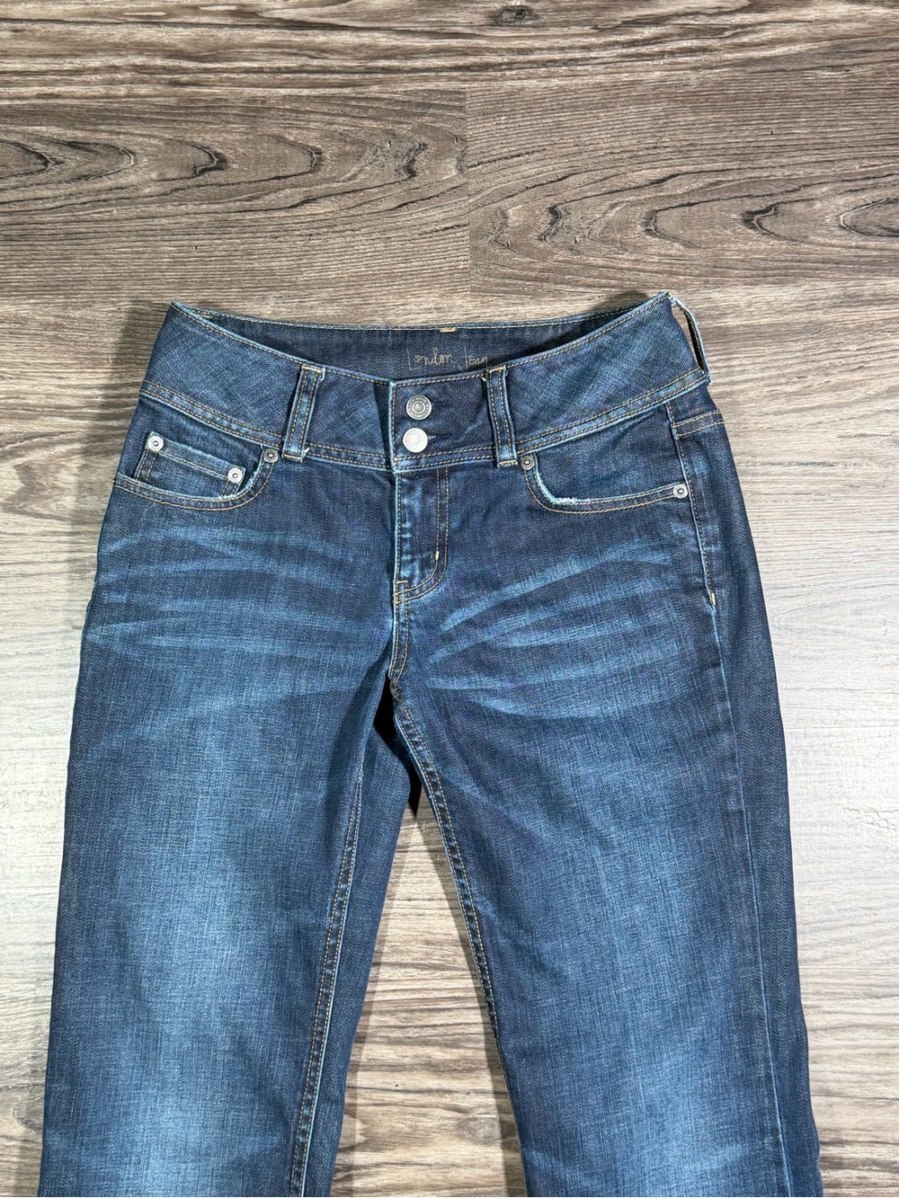 LONDON JEAN Y2K Vintage VICTORIA’S SECRET Mid Rise Whiskered Boot Cut Jeans 4 - Picture 2 of 12